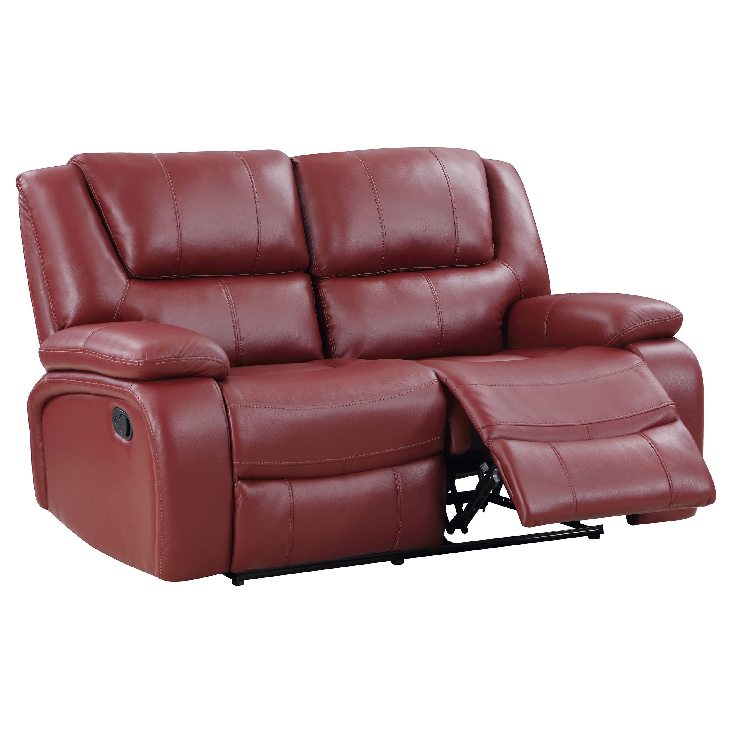 Camila Reclining Sofa Set - 3 Piece - Red