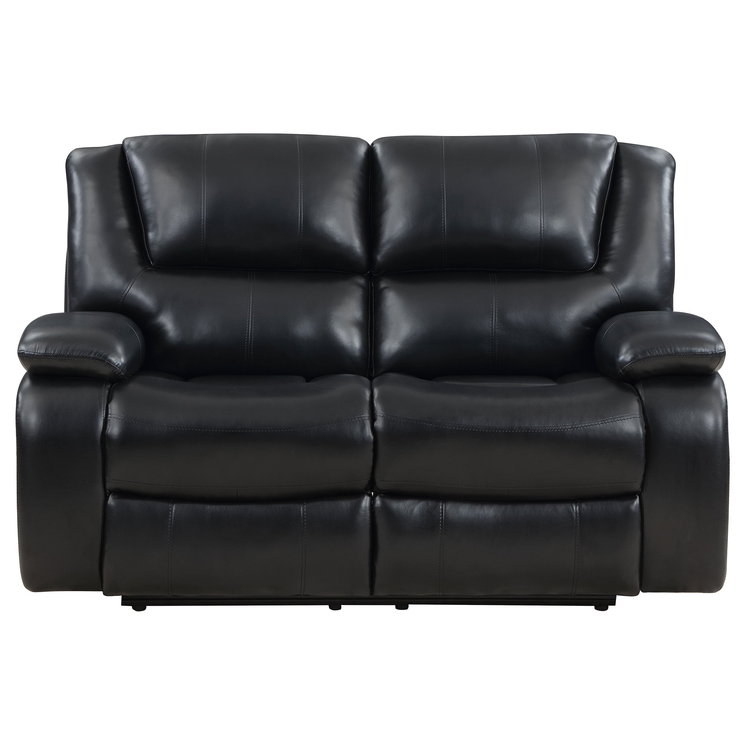 Camila Reclining Sofa Set - 2 Piece - Black