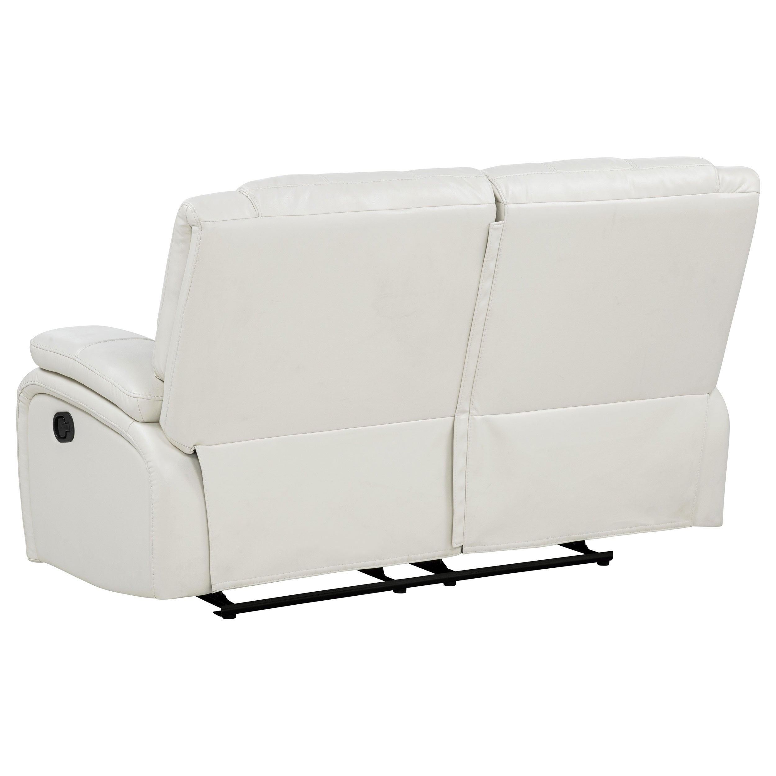 Camila 2-piece Upholstered Reclining Sofa Set White