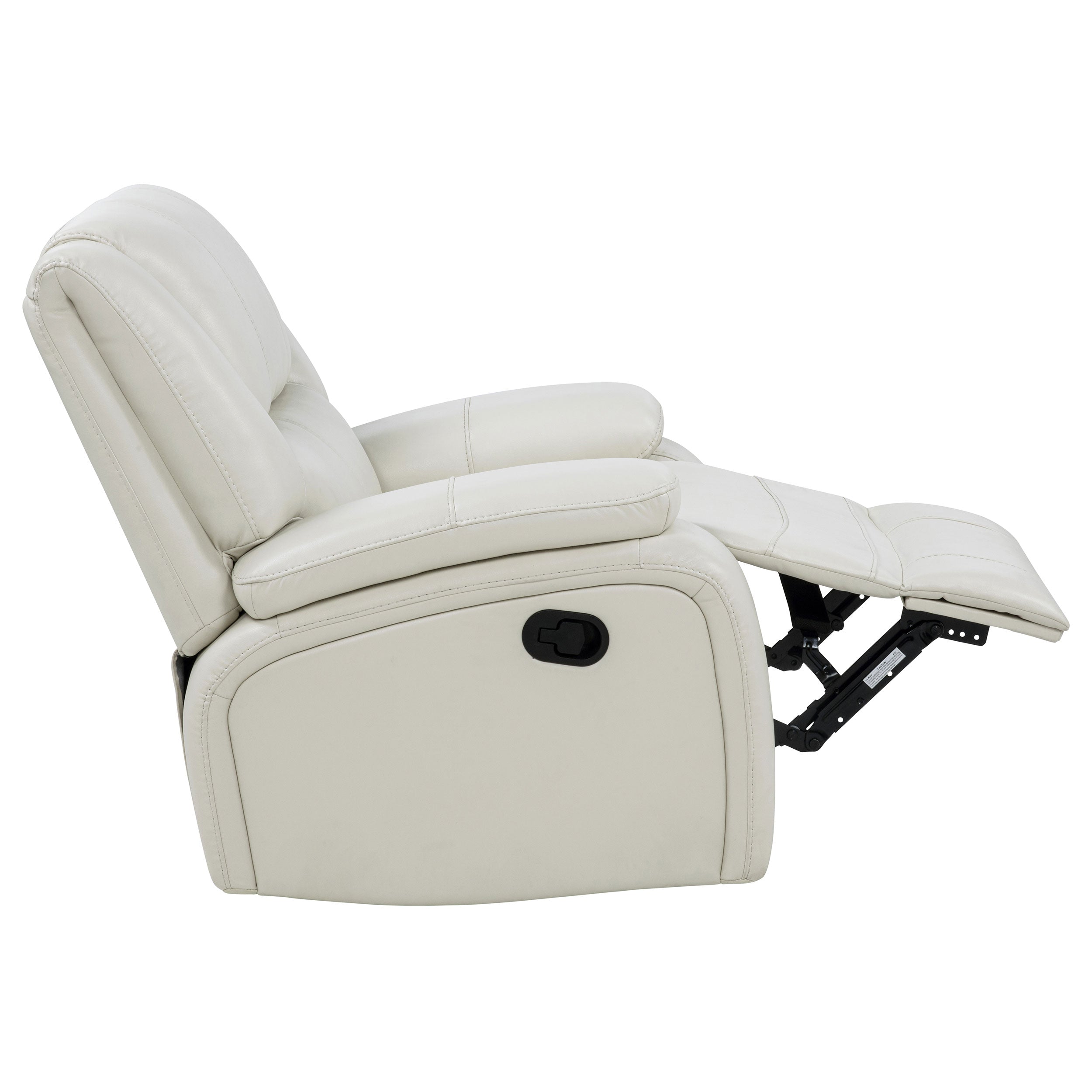 Camila 3-piece Upholstered Reclining Sofa Set White