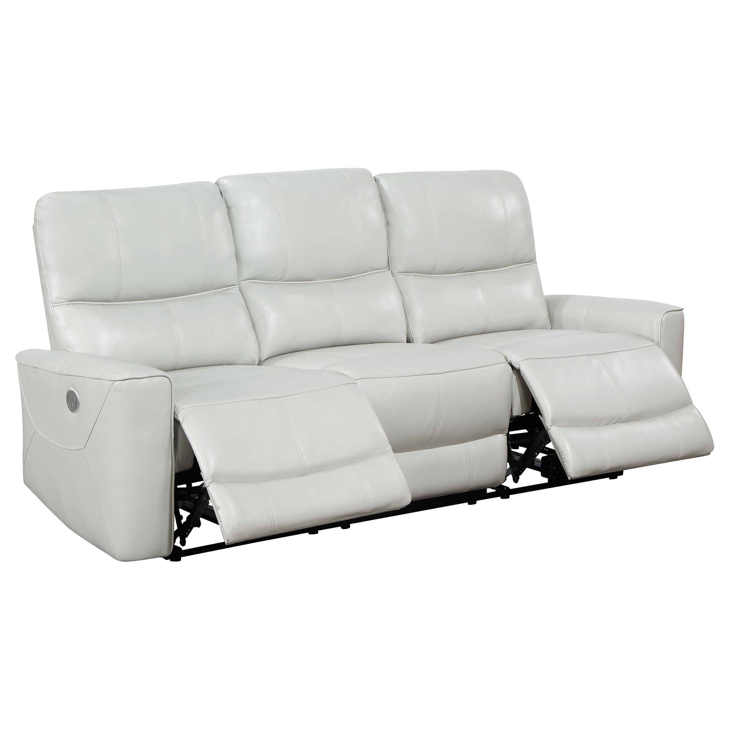 Greenfield Power Reclining Sofa Set - 3 Piece - Dove Grey