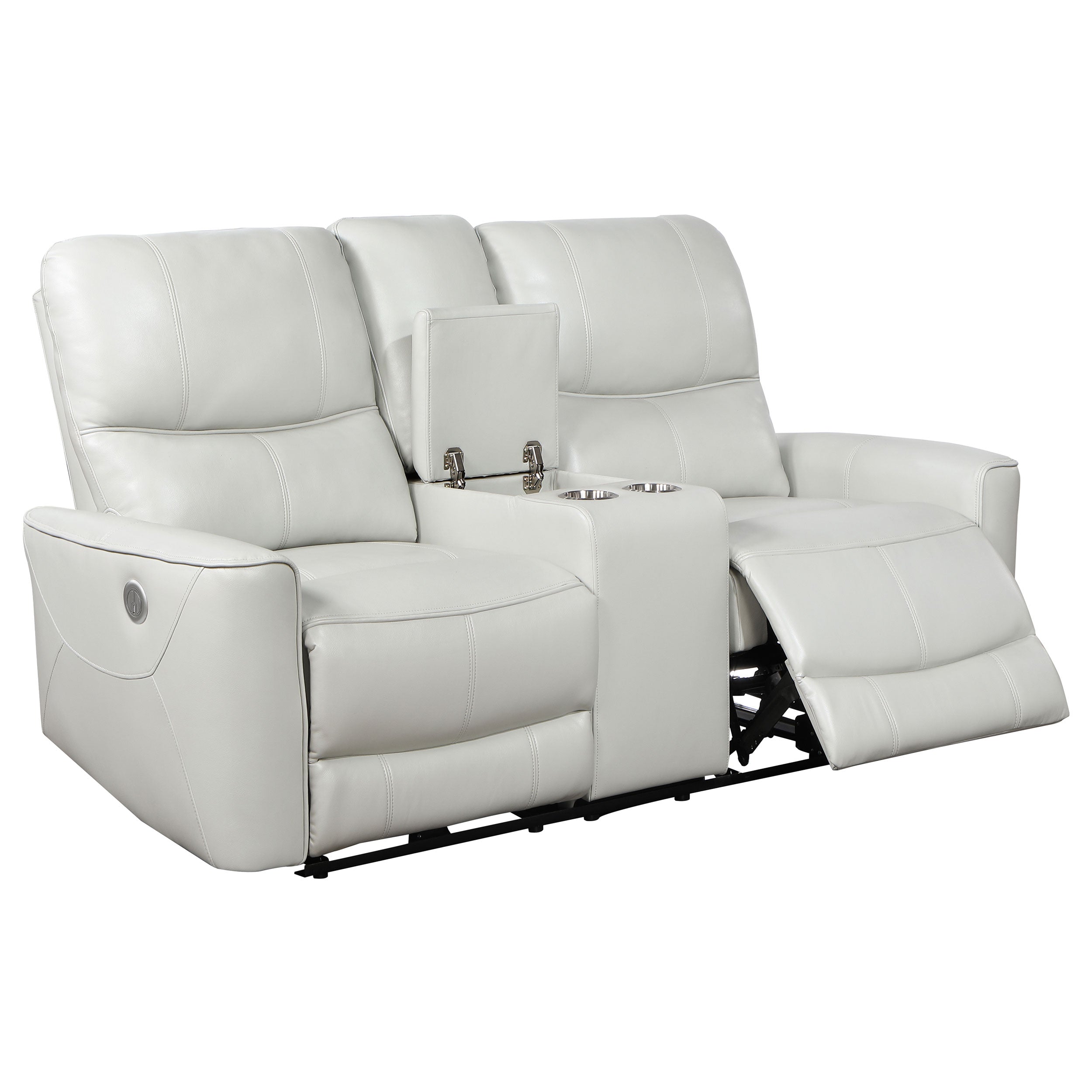 Greenfield Power Reclining Sofa Set - 3 Piece - Dove Grey