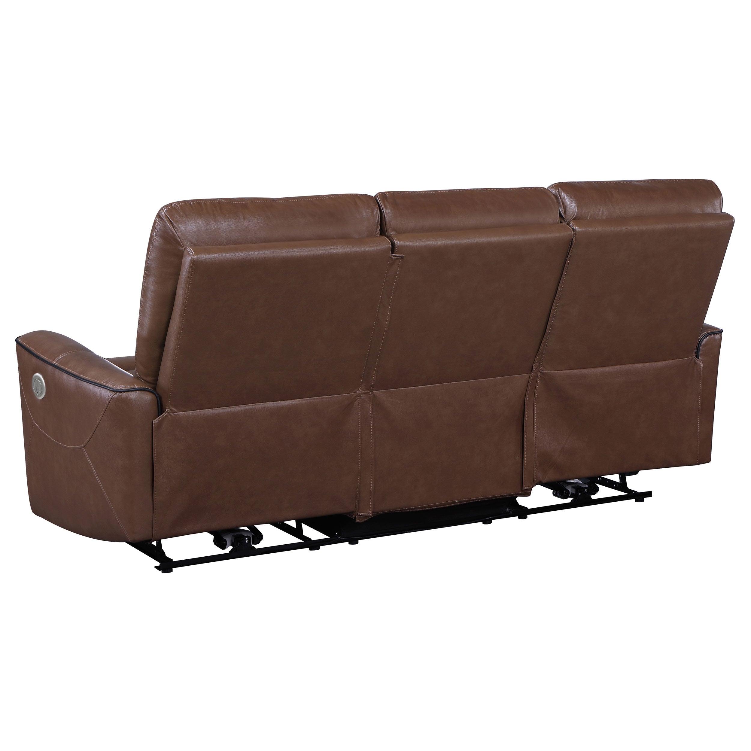 Greenfield Power Reclining Sofa Set - 2 Piece - Saddle Brown