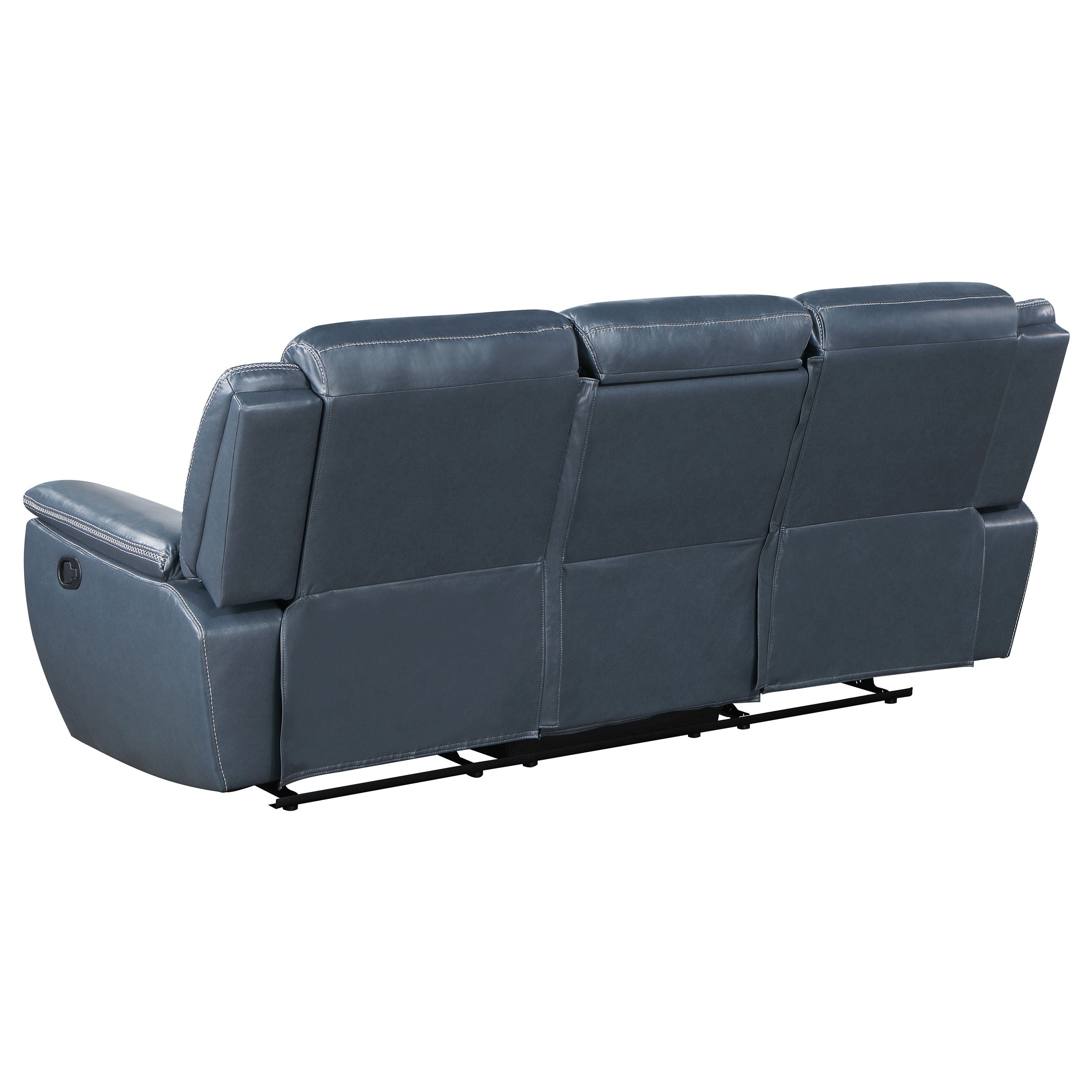 Sloane 3-piece Upholstered Reclining Sofa Set In Blue