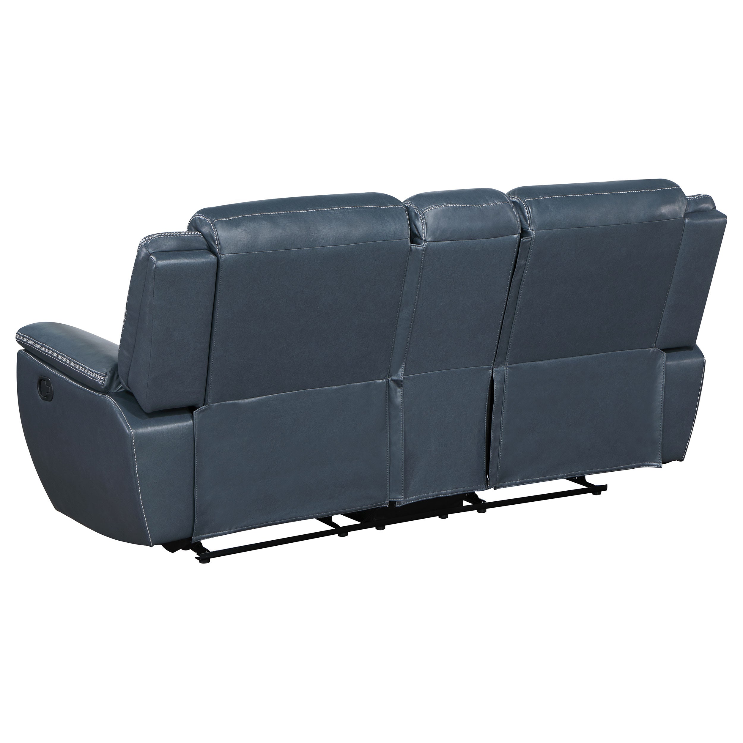 Sloane 3-piece Upholstered Reclining Sofa Set In Blue
