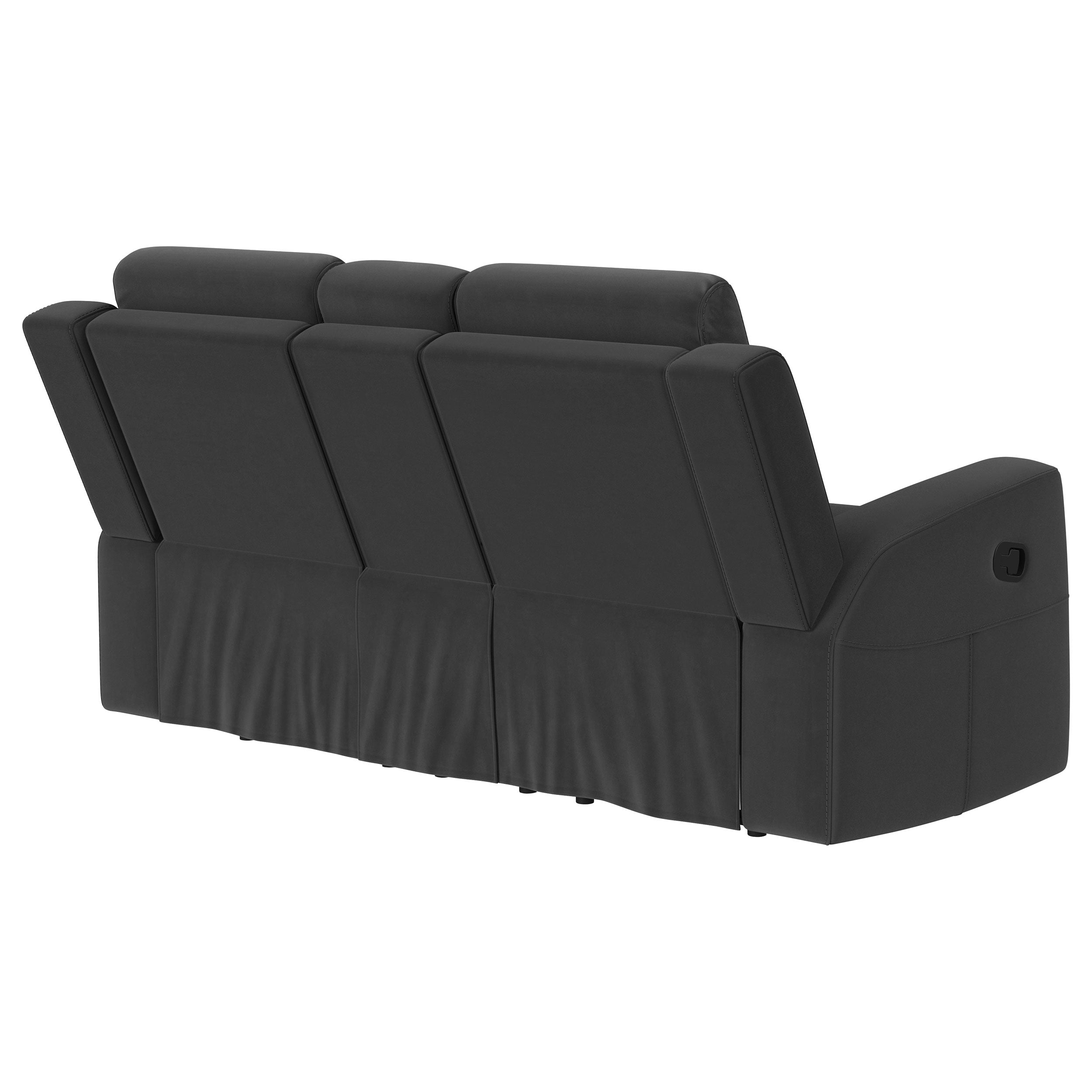 Brentwood Reclining Loveseat - Dark Charcoal