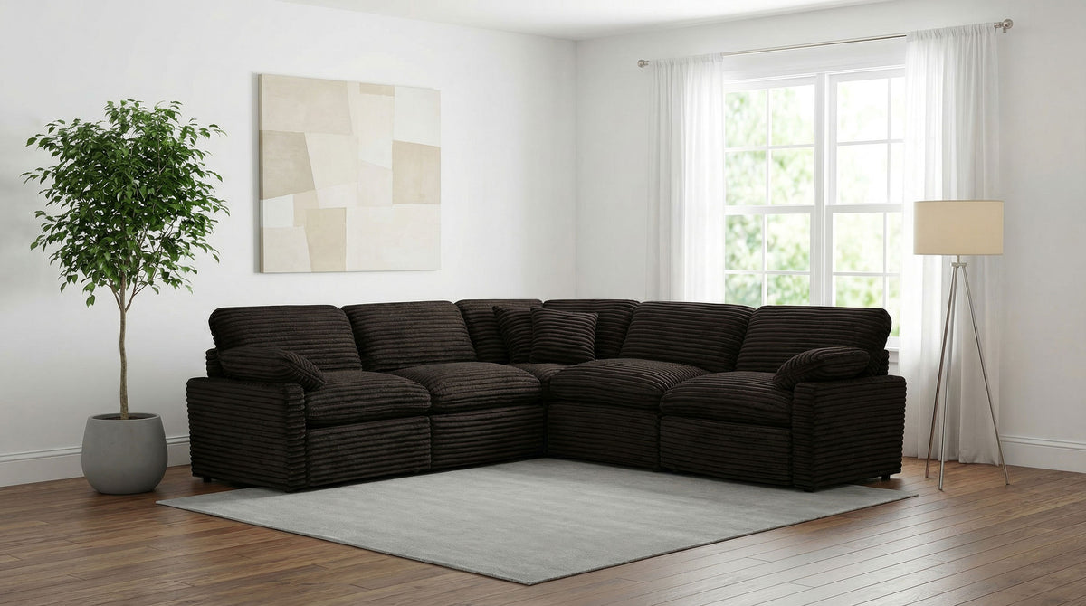 Collins Modular LAF Power Recliner Chocolate Brown