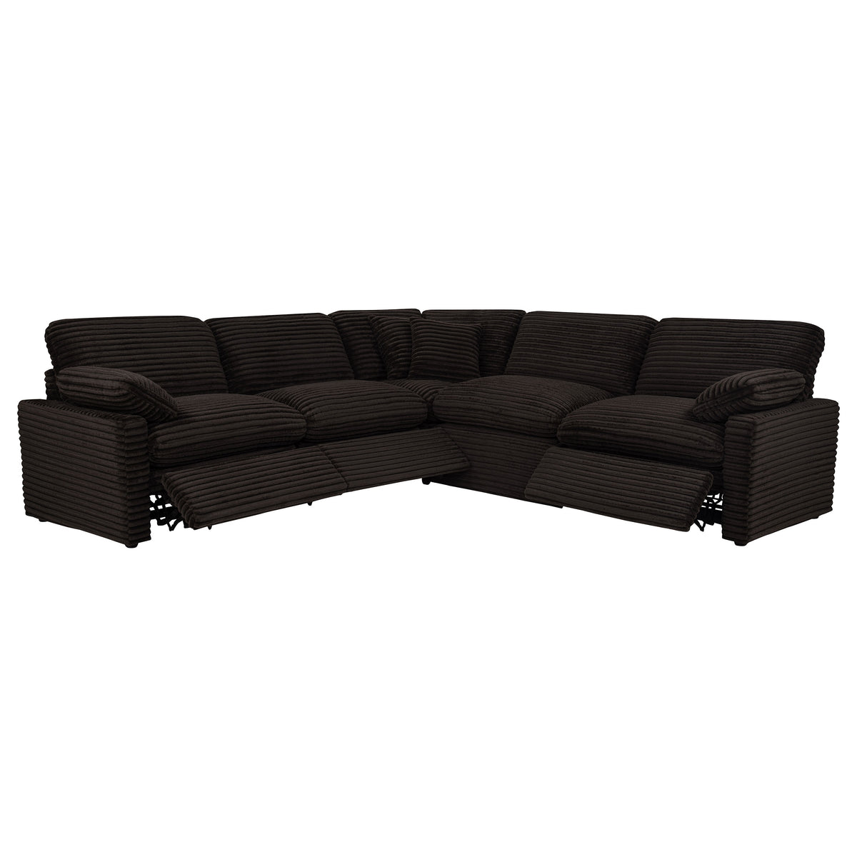 Collins 5-piece Modular Power Reclining Sectional Chocolate Brown