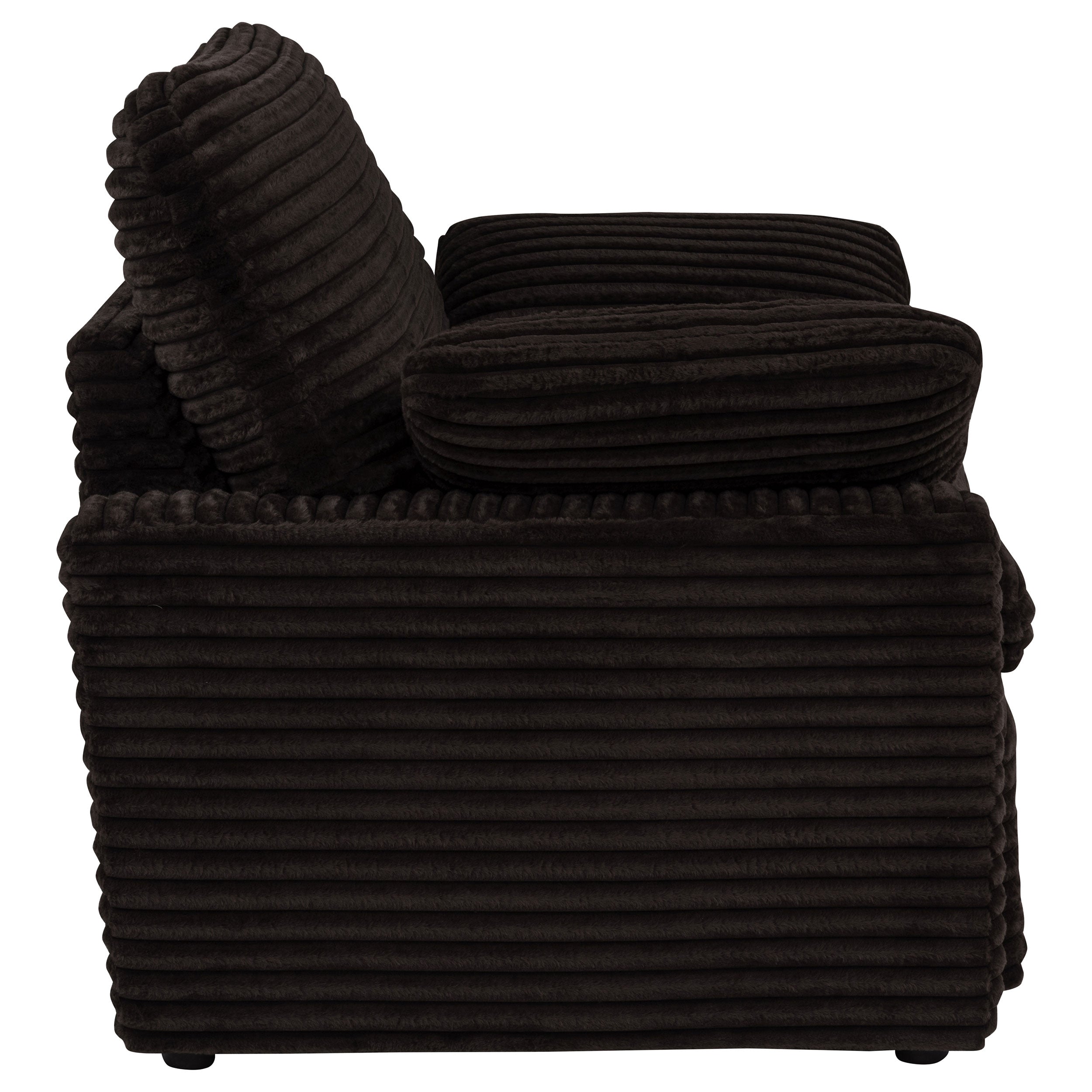 Collins Upholstered Power Recliner Chair Chocolate Brown