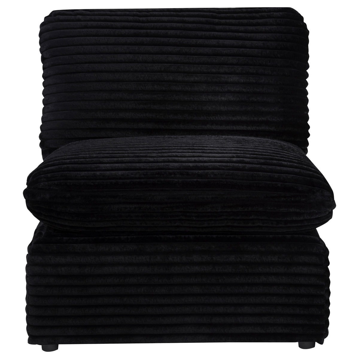 Collins Modular Armless Chair Black