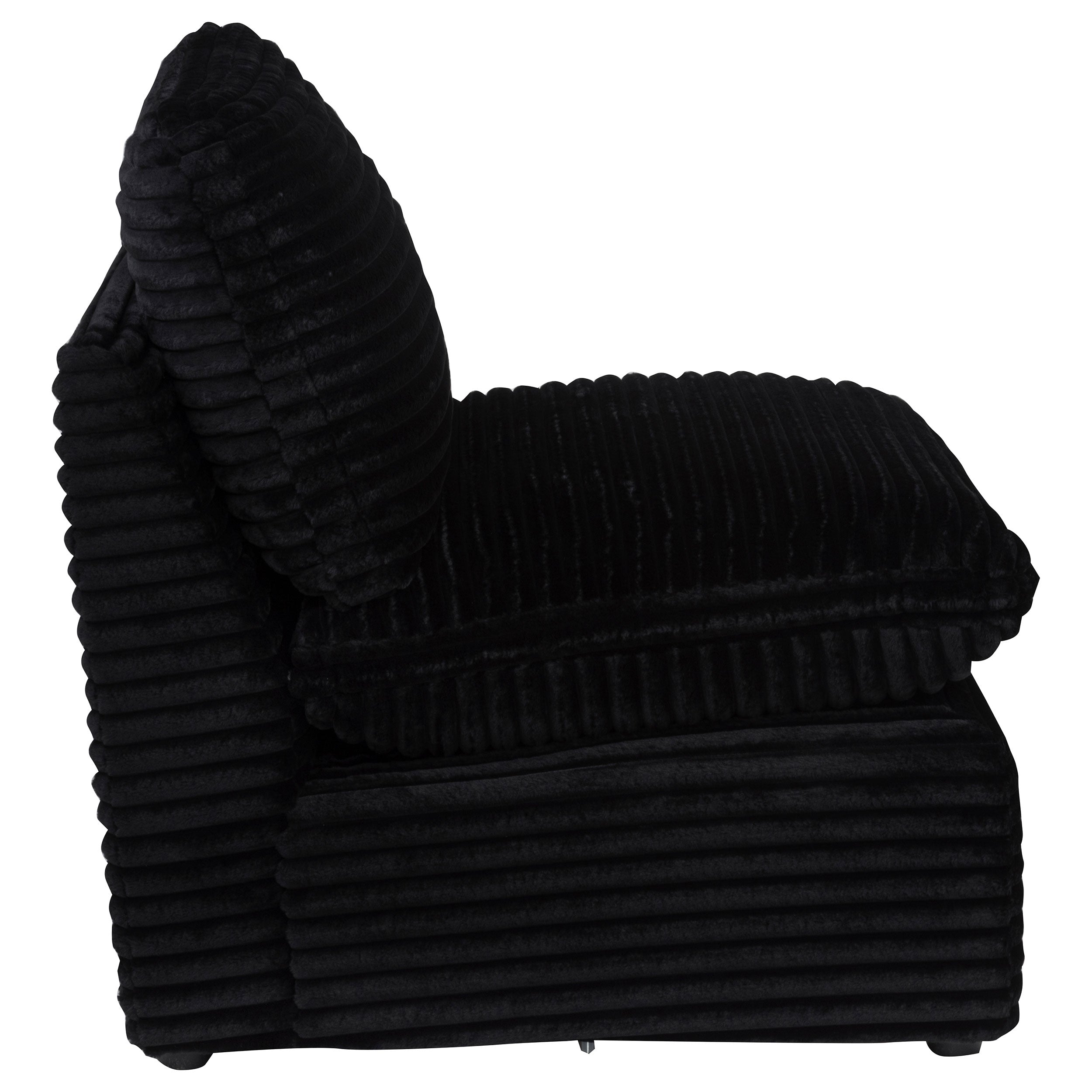 Collins Modular Armless Chair Black