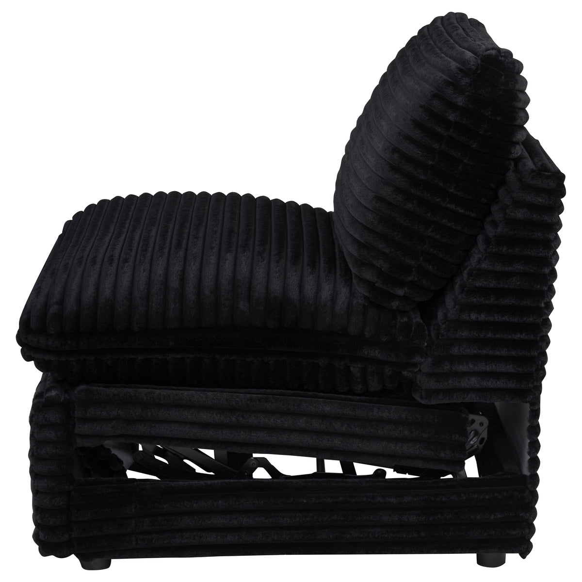Collins Modular Power Armless Recliner Black