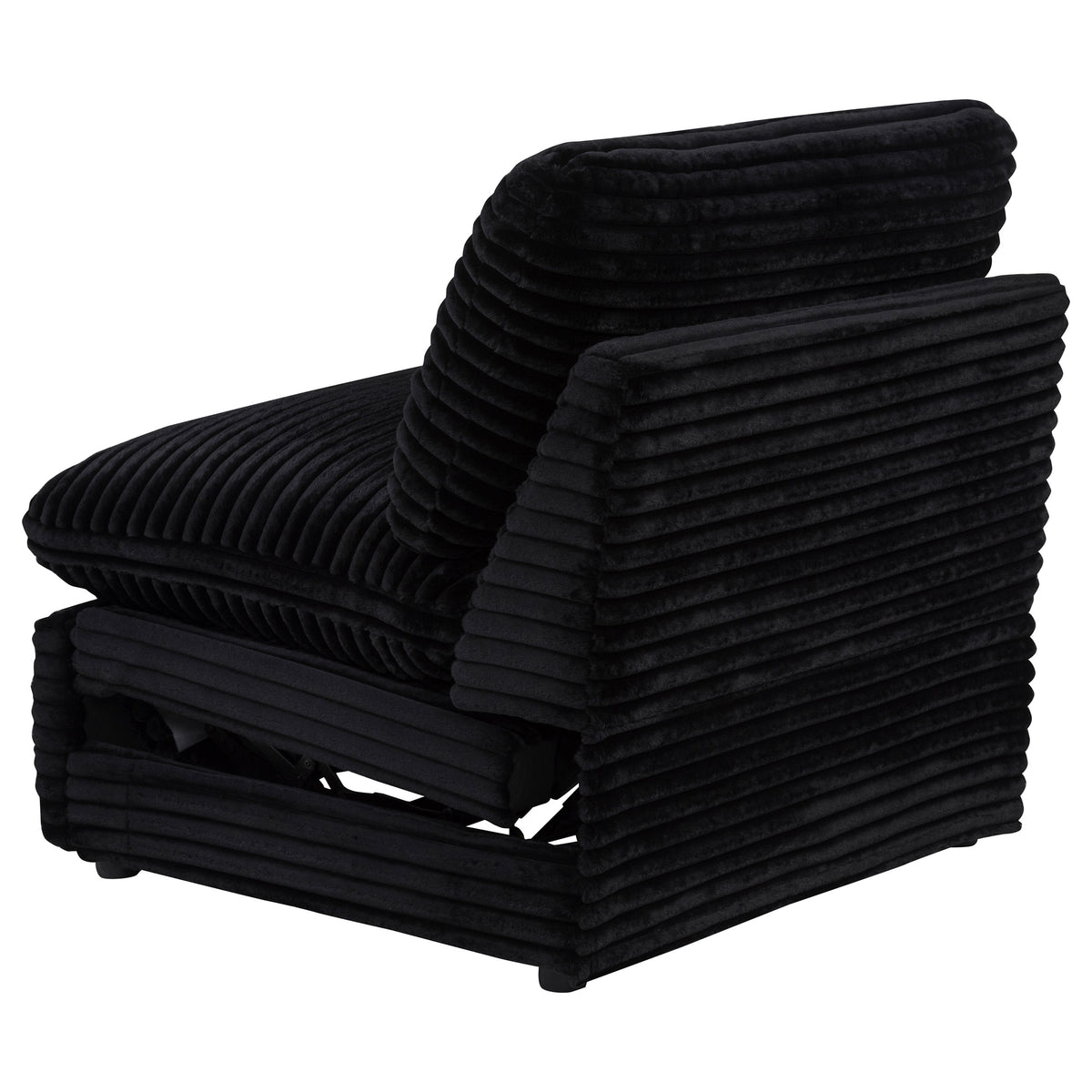 Collins Modular Power Armless Recliner Black