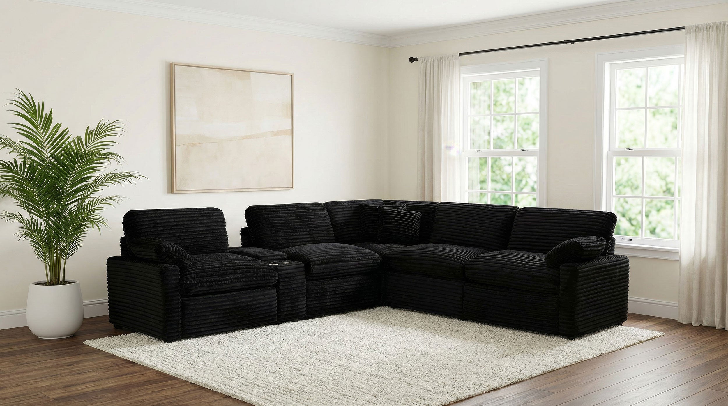 Collins Modular LAF Power Recliner Black