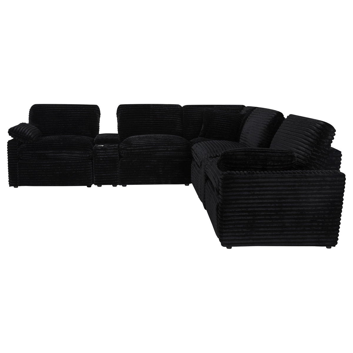 Collins 7-piece Modular Power Reclining Sectional Black