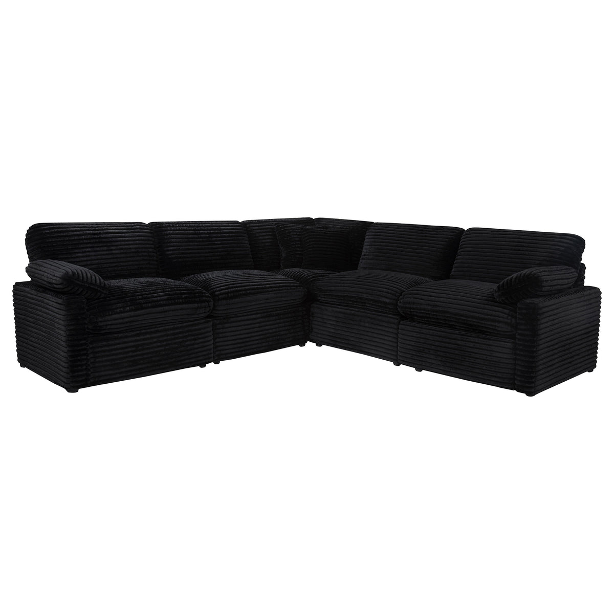 Collins 5-piece Modular Power Reclining Sectional Black