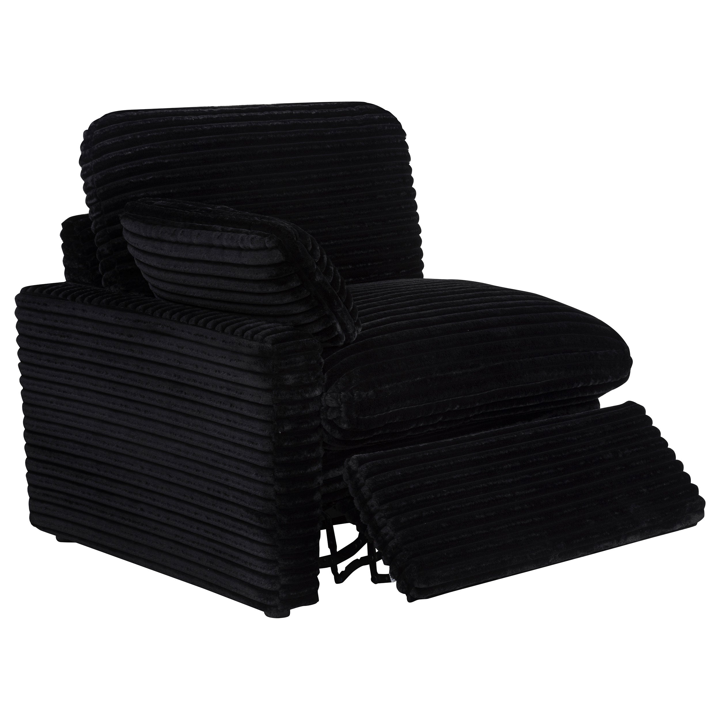 Collins 5-piece Modular Power Reclining Sectional Black
