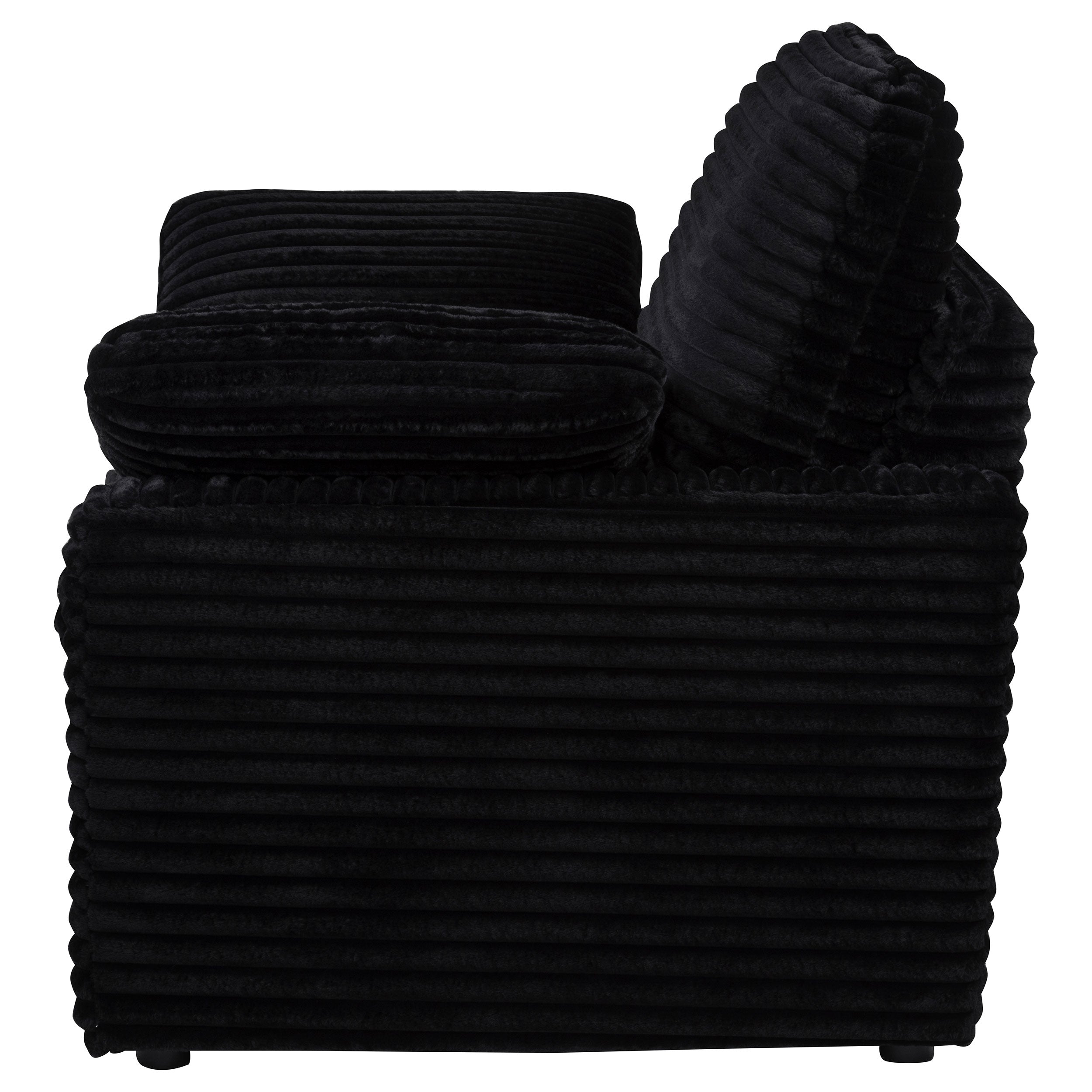 Collins Upholstered Power Recliner Chair Black