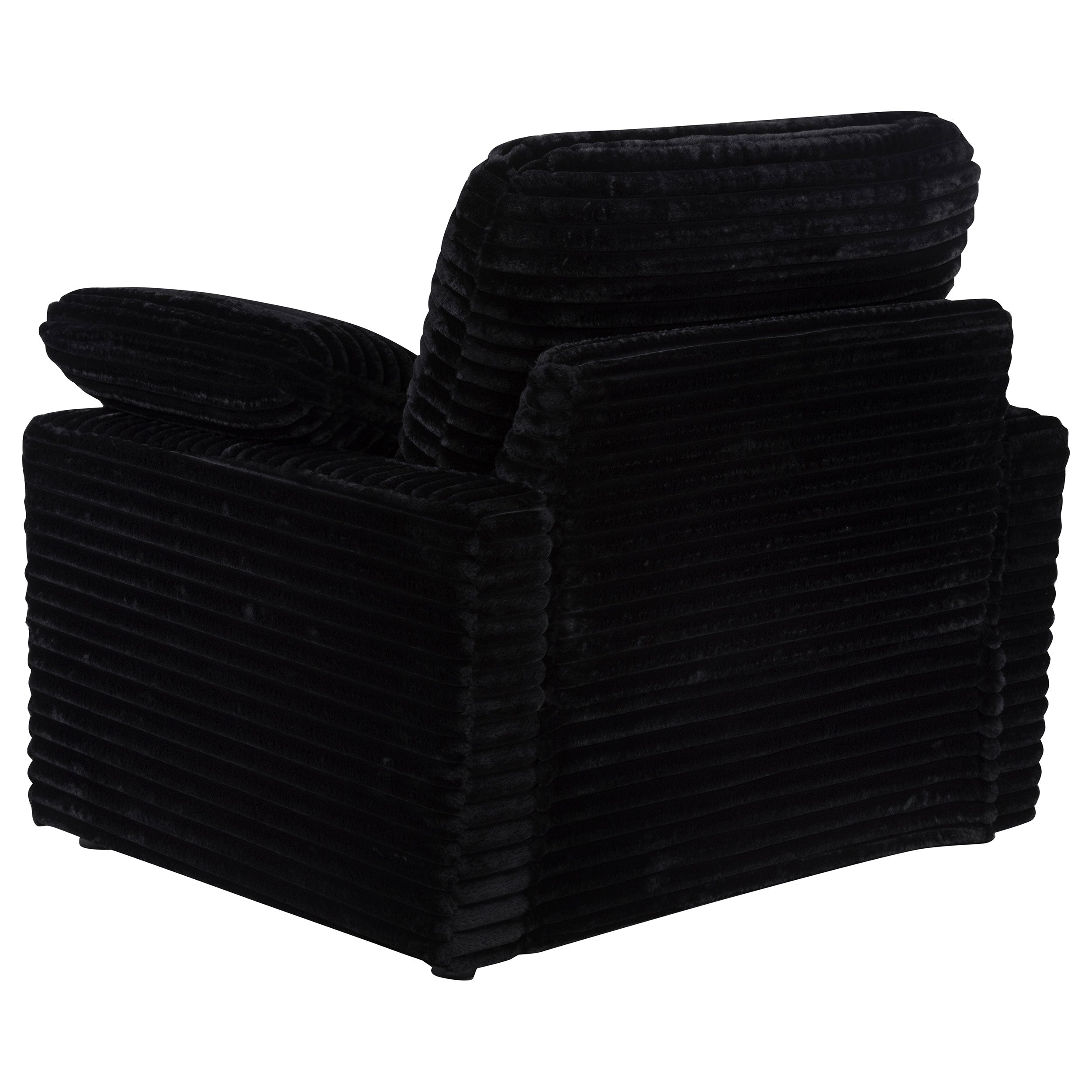 Collins Upholstered Power Recliner Chair Black