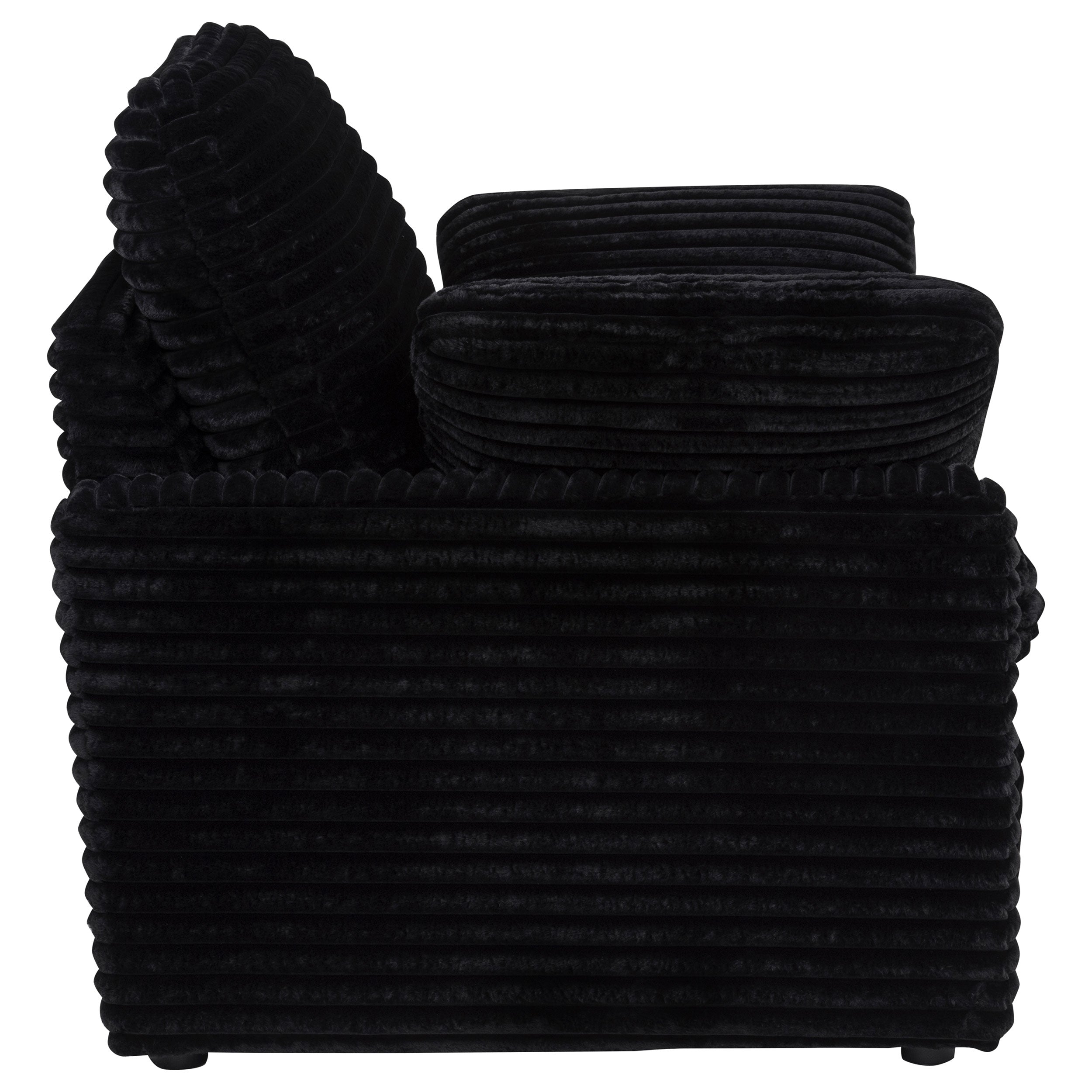Collins Upholstered Power Recliner Chair Black
