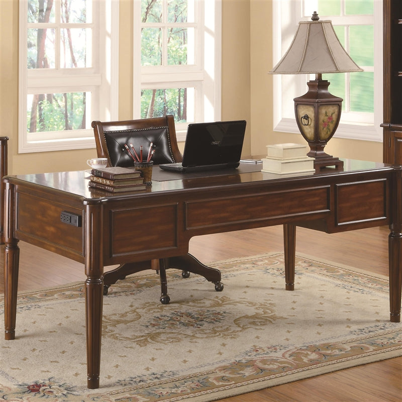 Traditional Paterson Home Office Desk in Walnut Finish