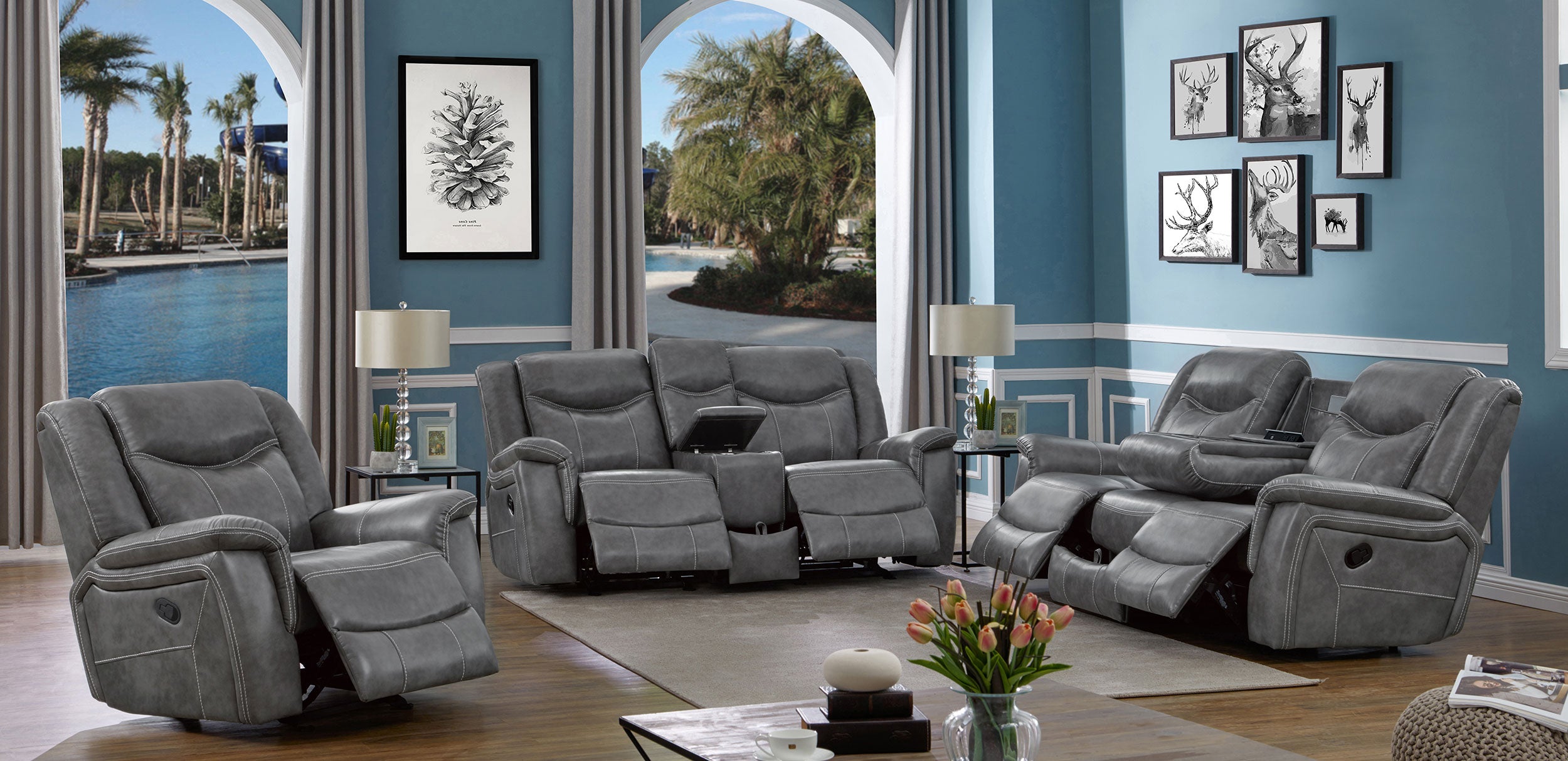 Conrad Glider Reclining Loveseat