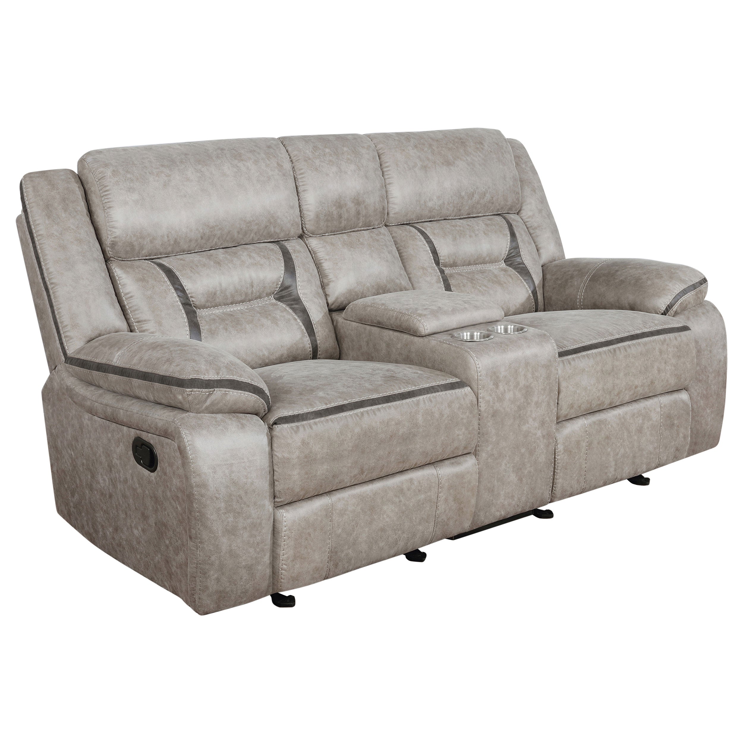 Greer Reclining Sofa Set - 3 Piece - Taupe