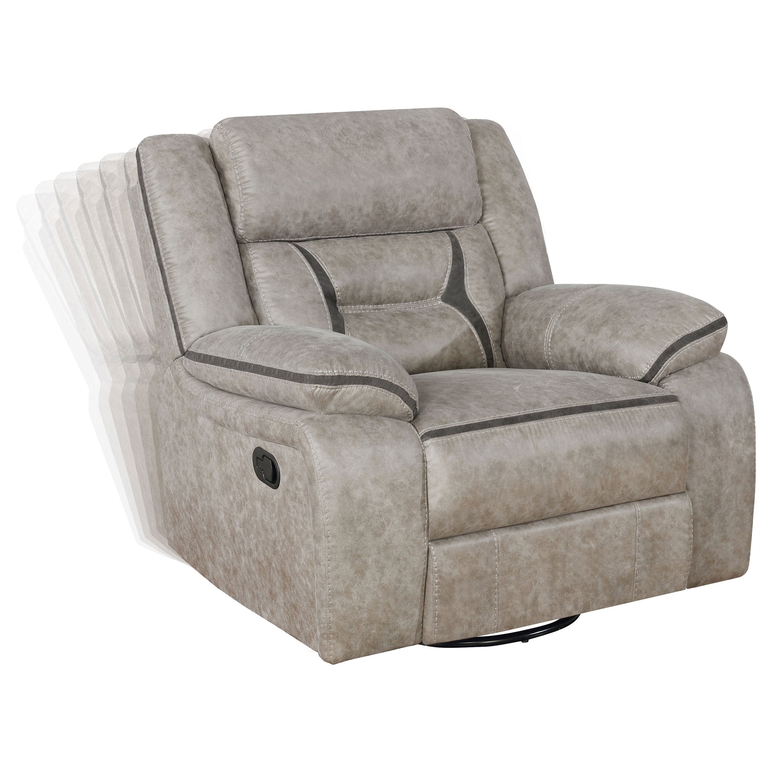 Greer Reclining Sofa Set - 3 Piece - Taupe