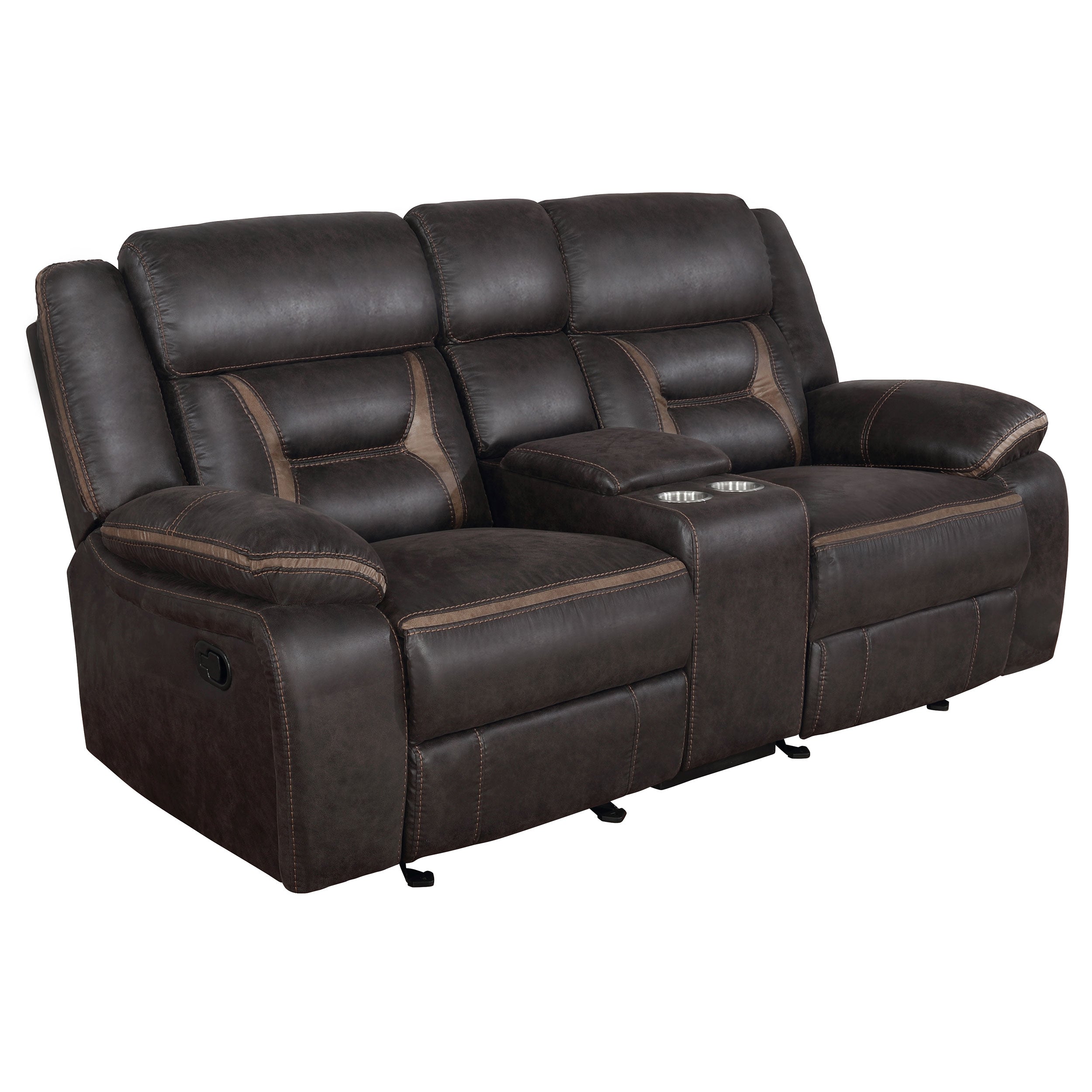 Greer Reclining Sofa Set - 2 Piece - Brown