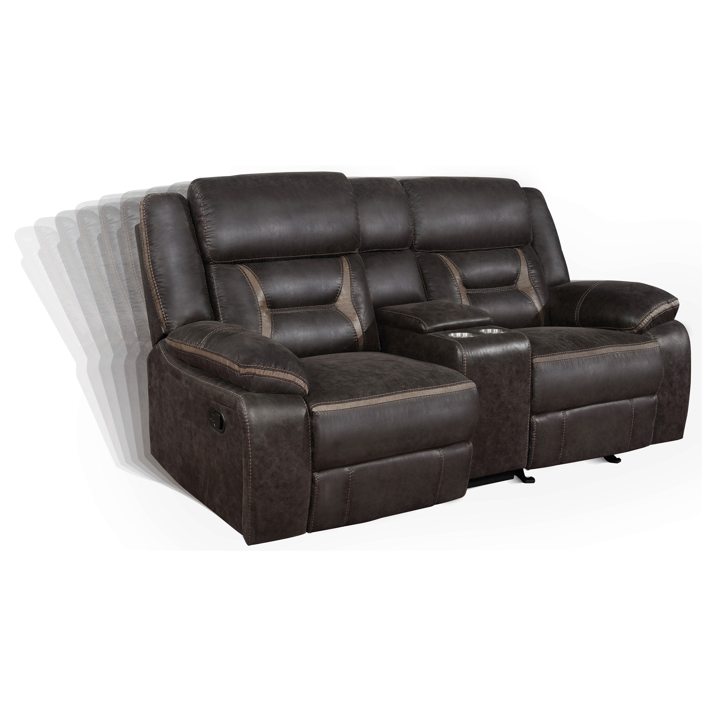 Greer Reclining Sofa Set - 2 Piece - Brown