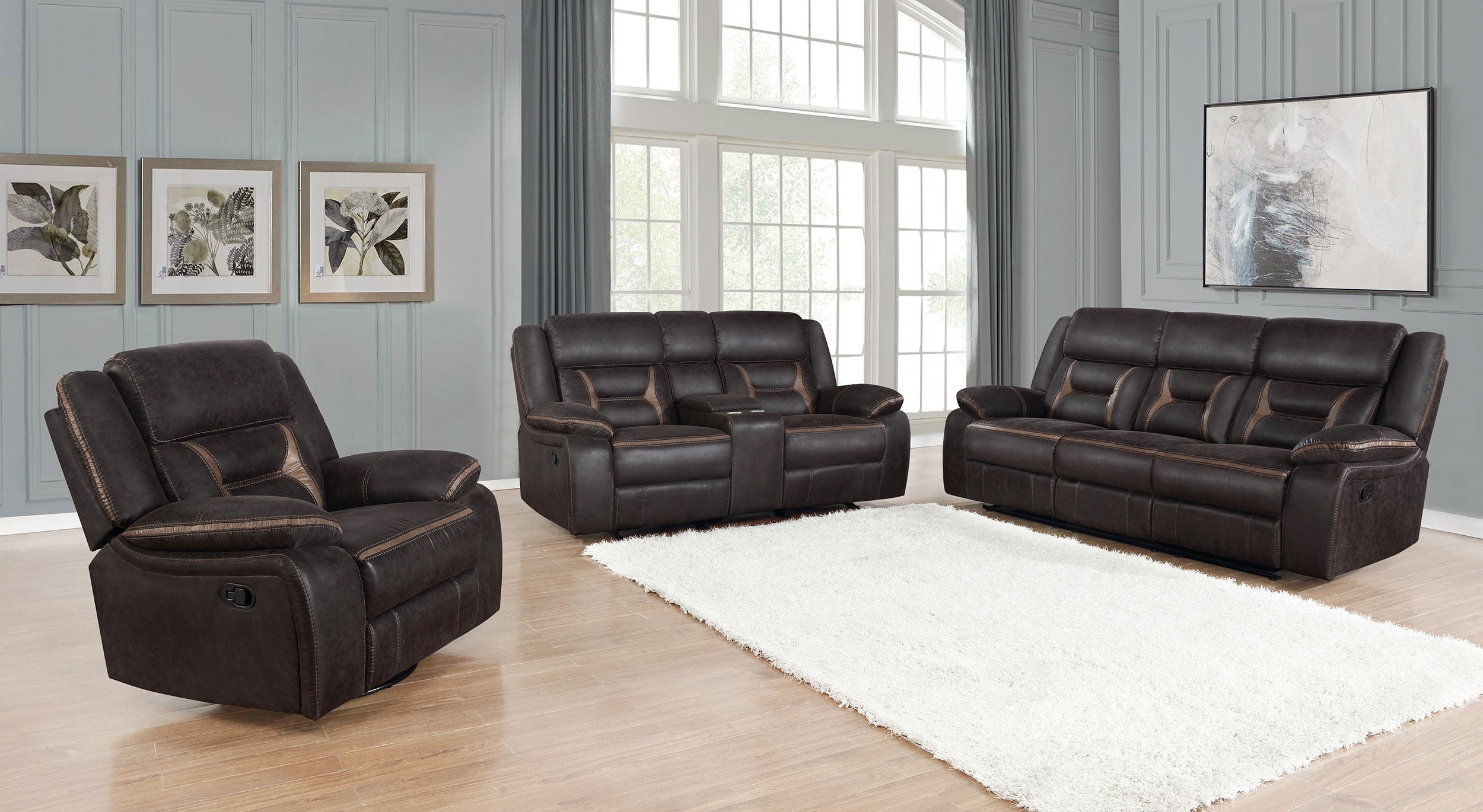 Greer Swivel Glider Recliner - Brown