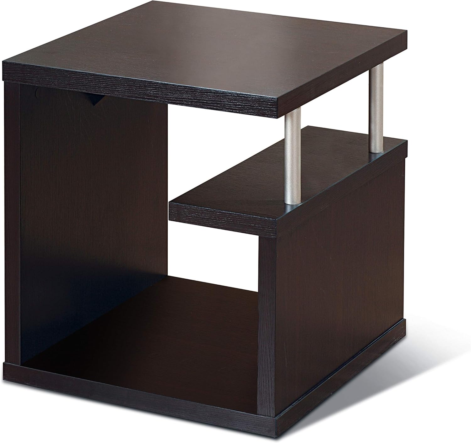 Furniture of America Level End Accent Table, Espresso