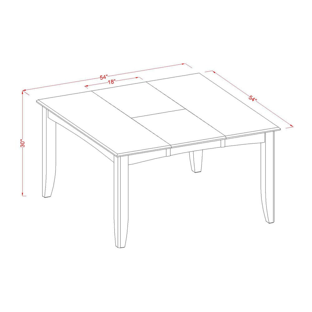 9 Pc Dining Room Dinette Table with Leaf and 8 Chairs set In Cappuccino