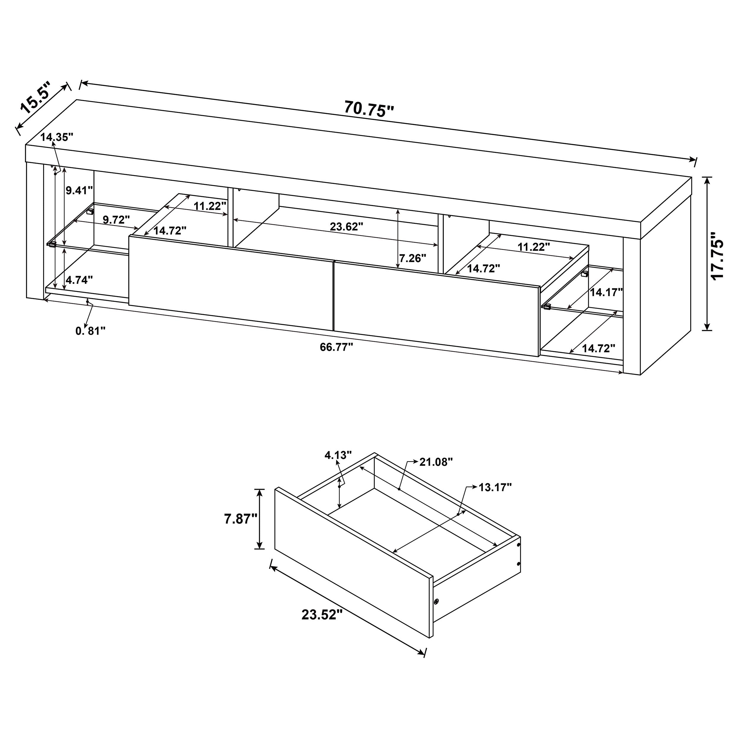 Jude 71" TV Stand