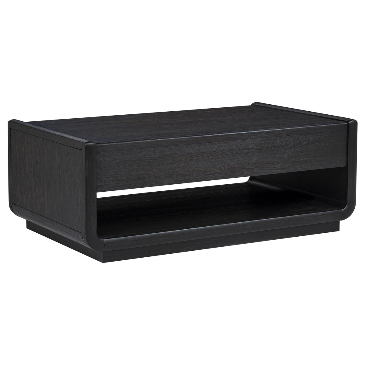 Leandro 2-piece Wood Coffee and End Table Set Burnished Black