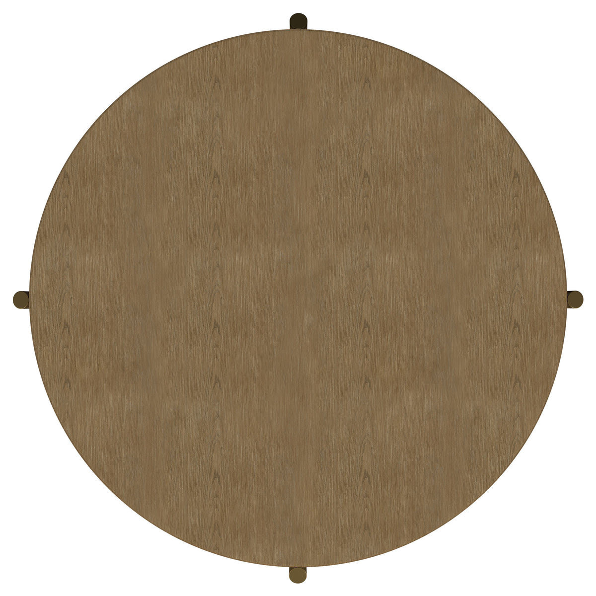 Arini Round Coffee Table with Storage Shelf Sand Wash