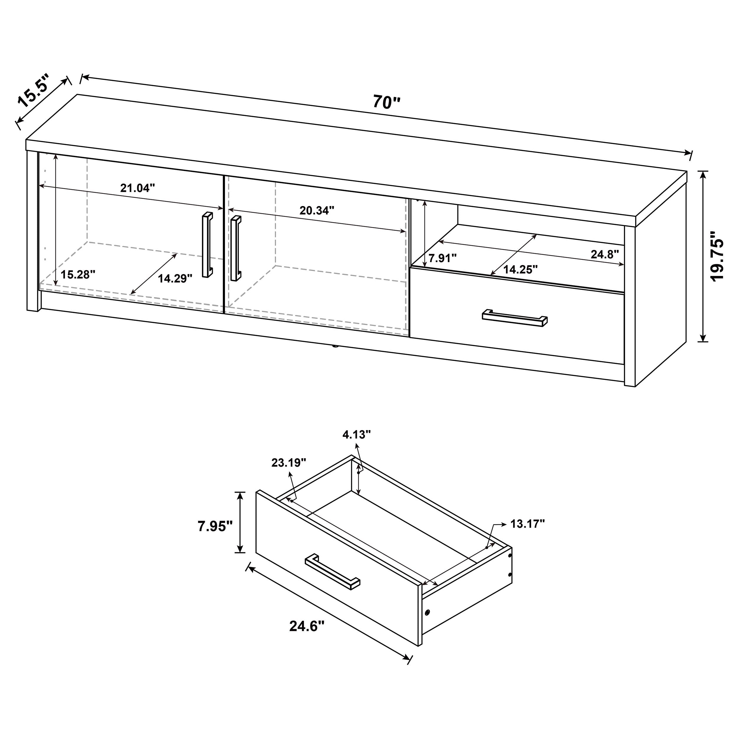 Murray 70" TV Stand