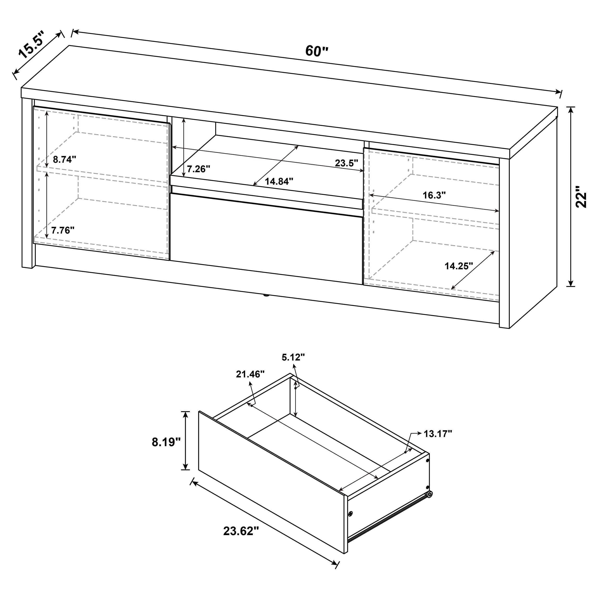Winfield 60" TV Stand