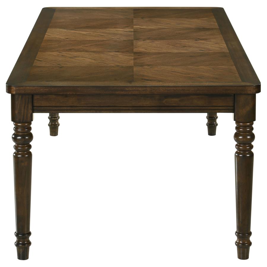 Rustic Rectangular 87-inch Wood Dining Table Chestnut