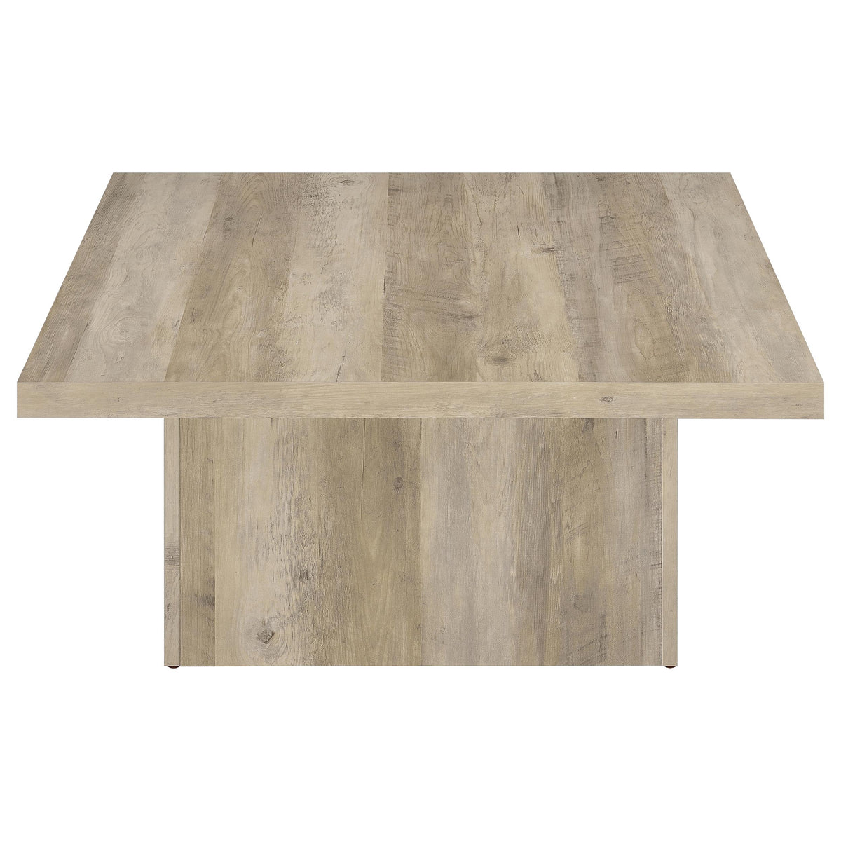 Devar 2-piece Square Coffee End Table Set Distressed Pine