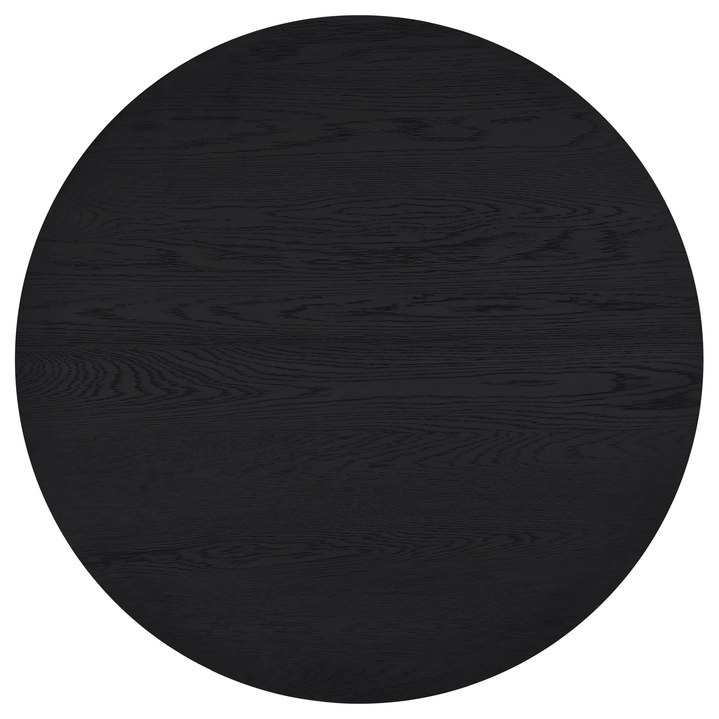 Sweeney 2-piece Round Wood Occasional Nesting Table Set Black