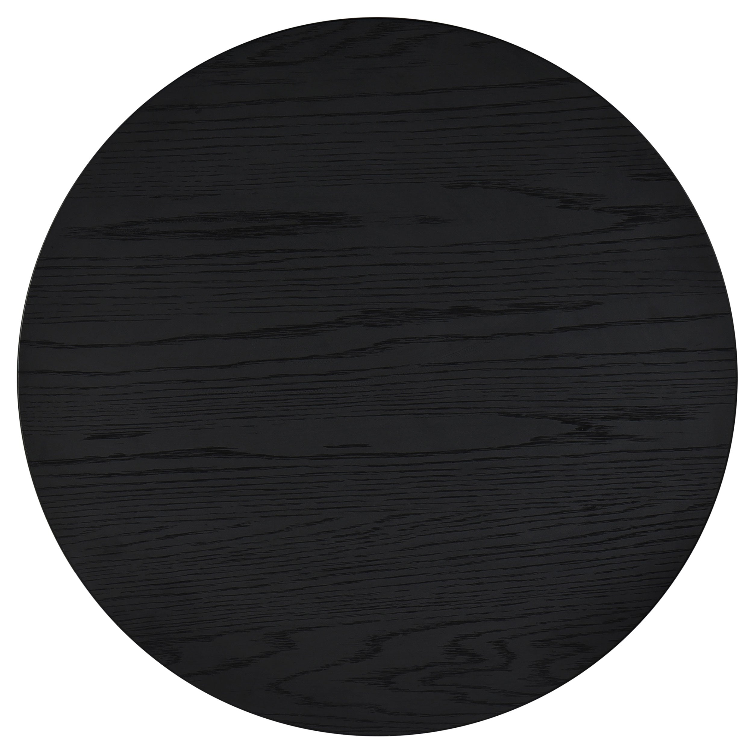Sweeney 24-inch Round Wood Occasional Side End Table Black