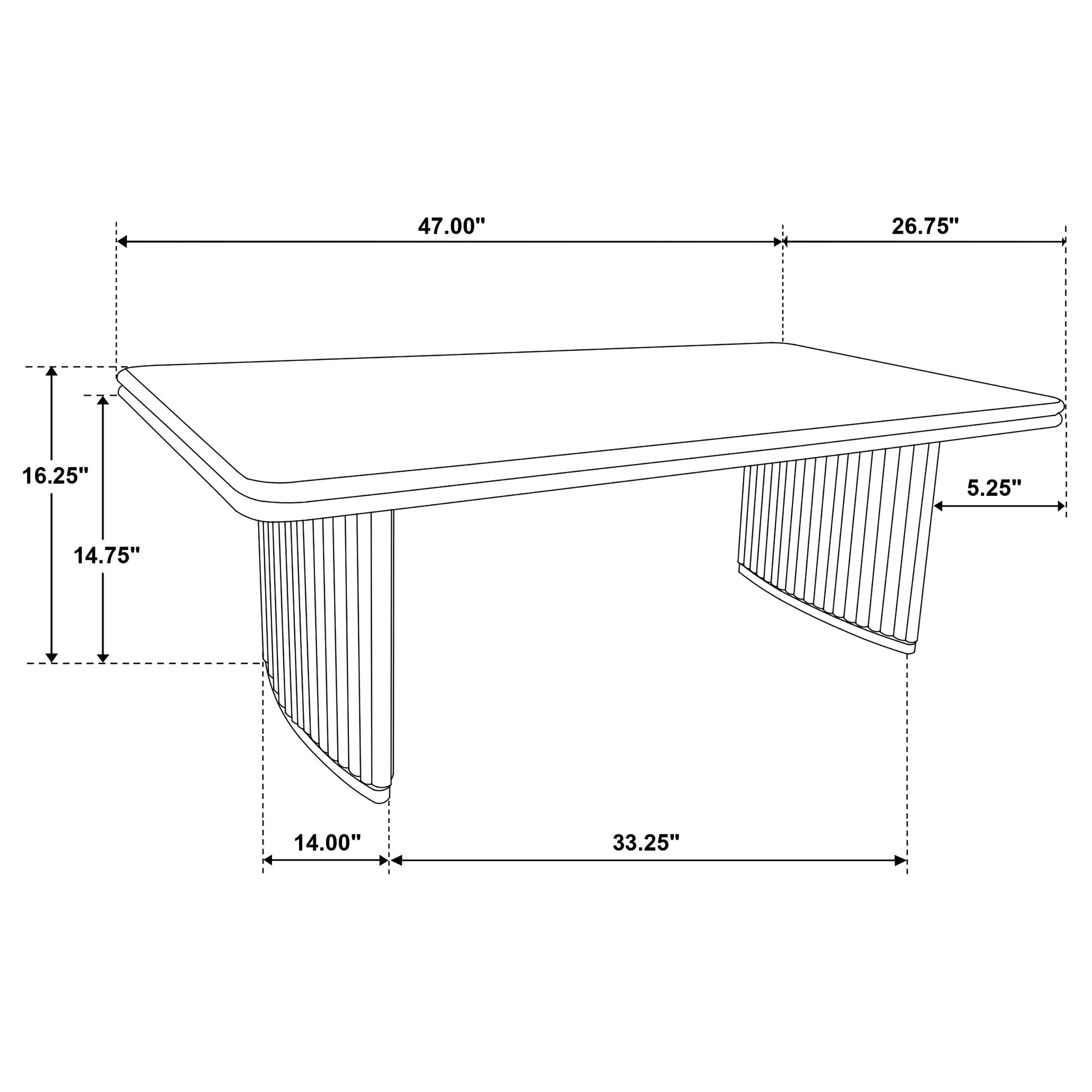 Adina Rectangular Coffee Table