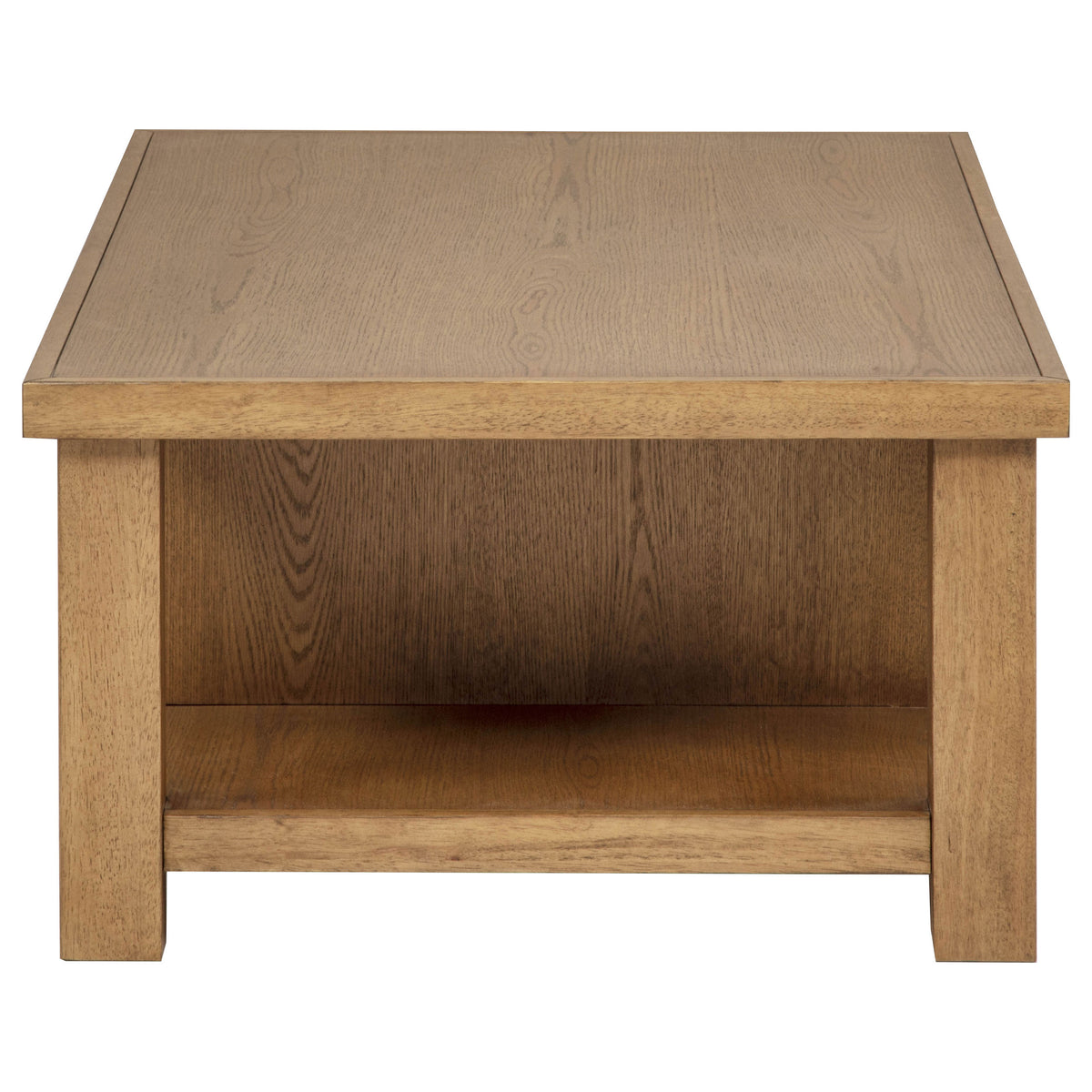 Beasley 2-piece Wood Coffee Table Set Golden Oak