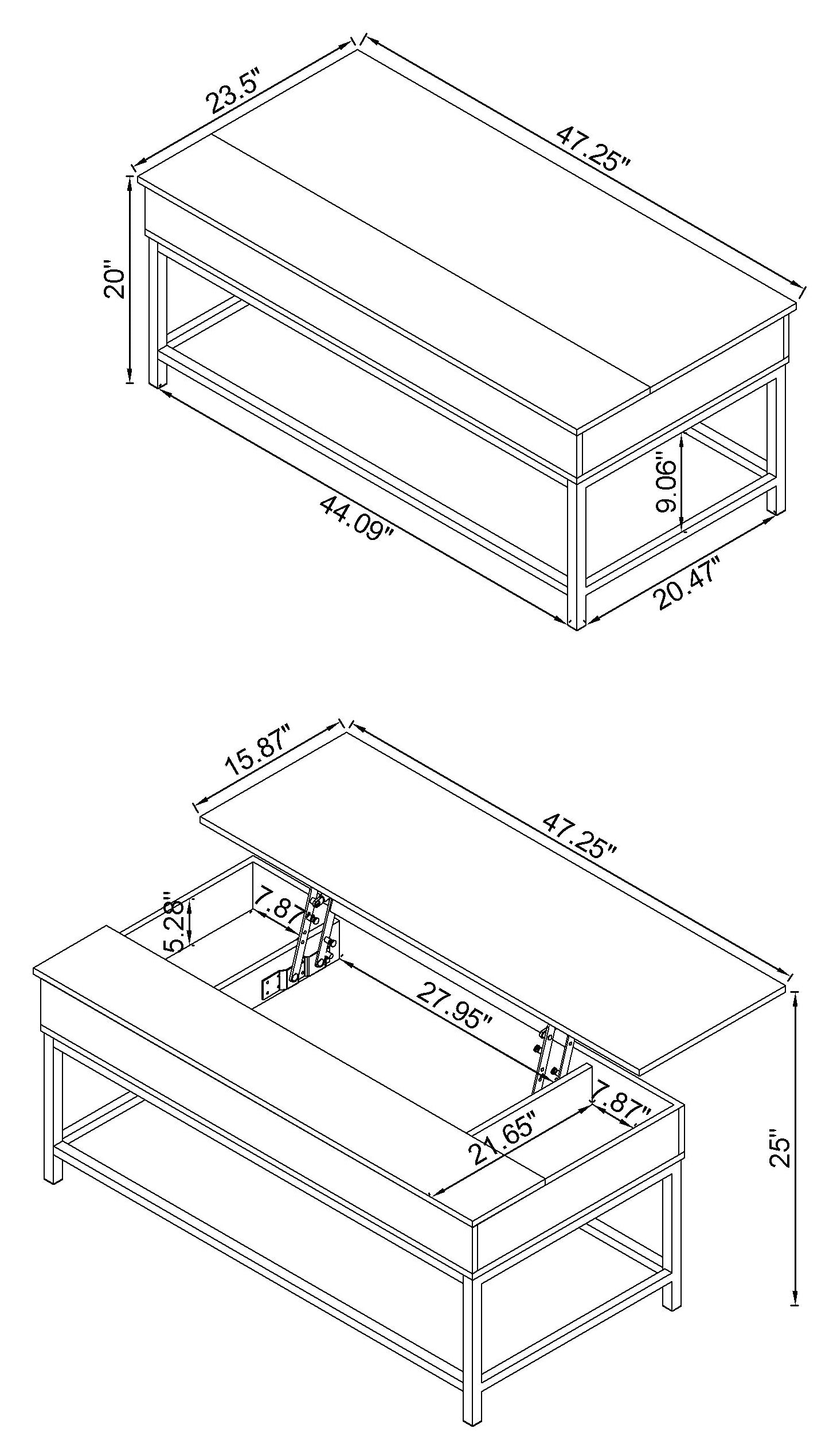 Byers Lift Top Coffee Table