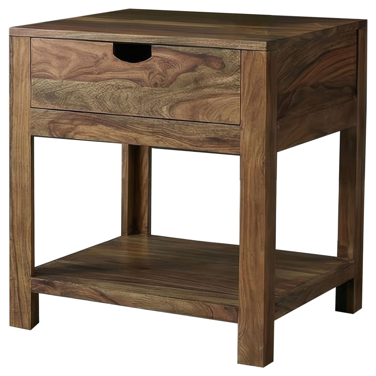 Esther 2-piece Solid Wood Coffee Table Set Natural Sheesham