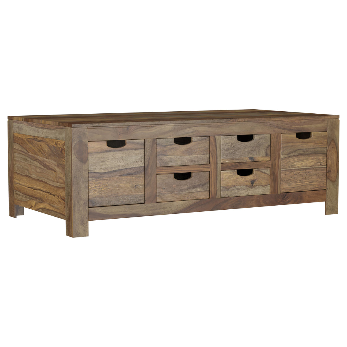 Esther 3-piece Solid Wood Coffee Table Set Natural Sheesham