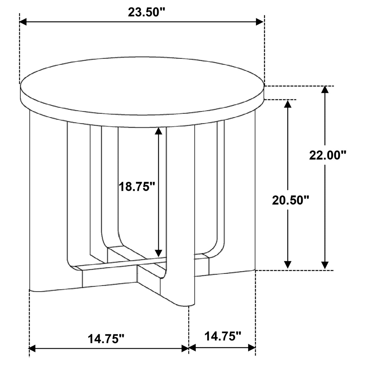 Kessler Round Sculptural Wood End Table Light Oak