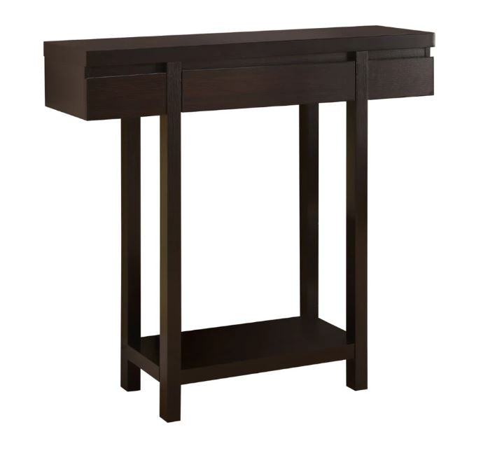 1-Drawer Rectangular Console Table Cappuccino