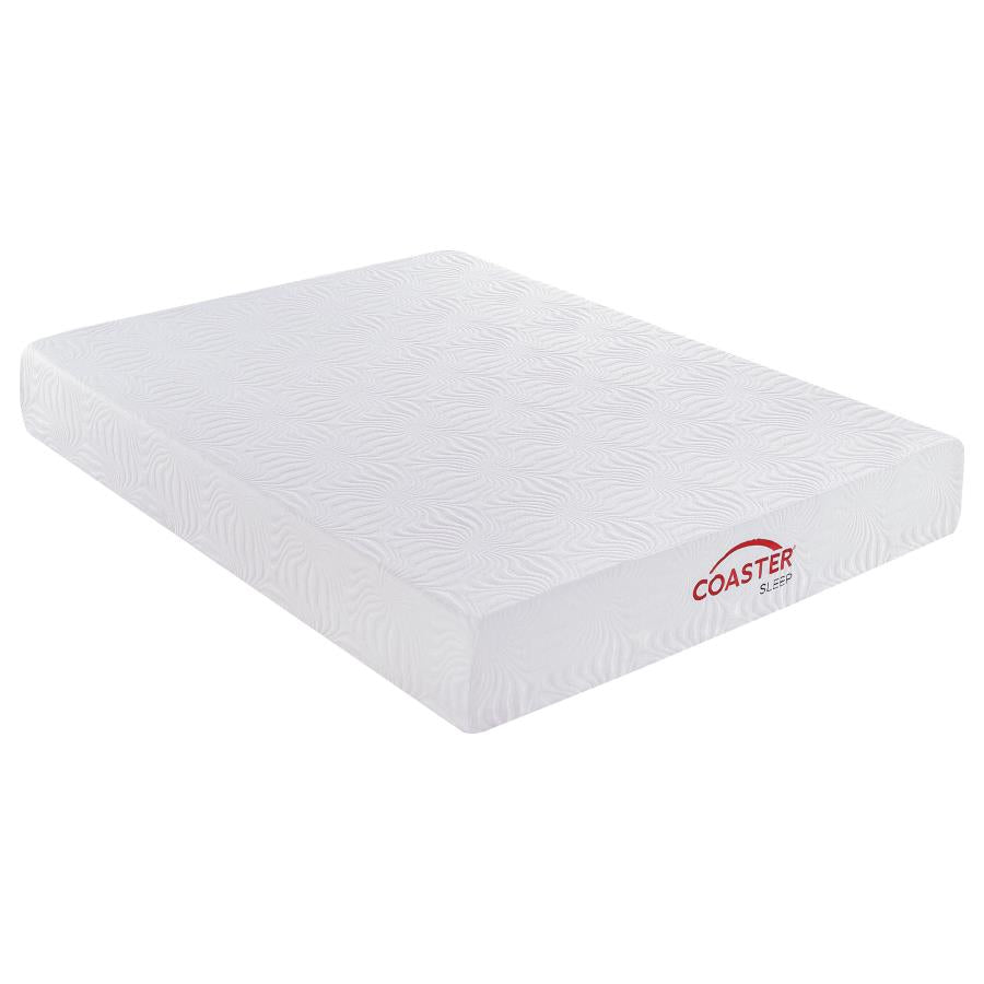 Key 10" Twin long Memory Foam Mattress White